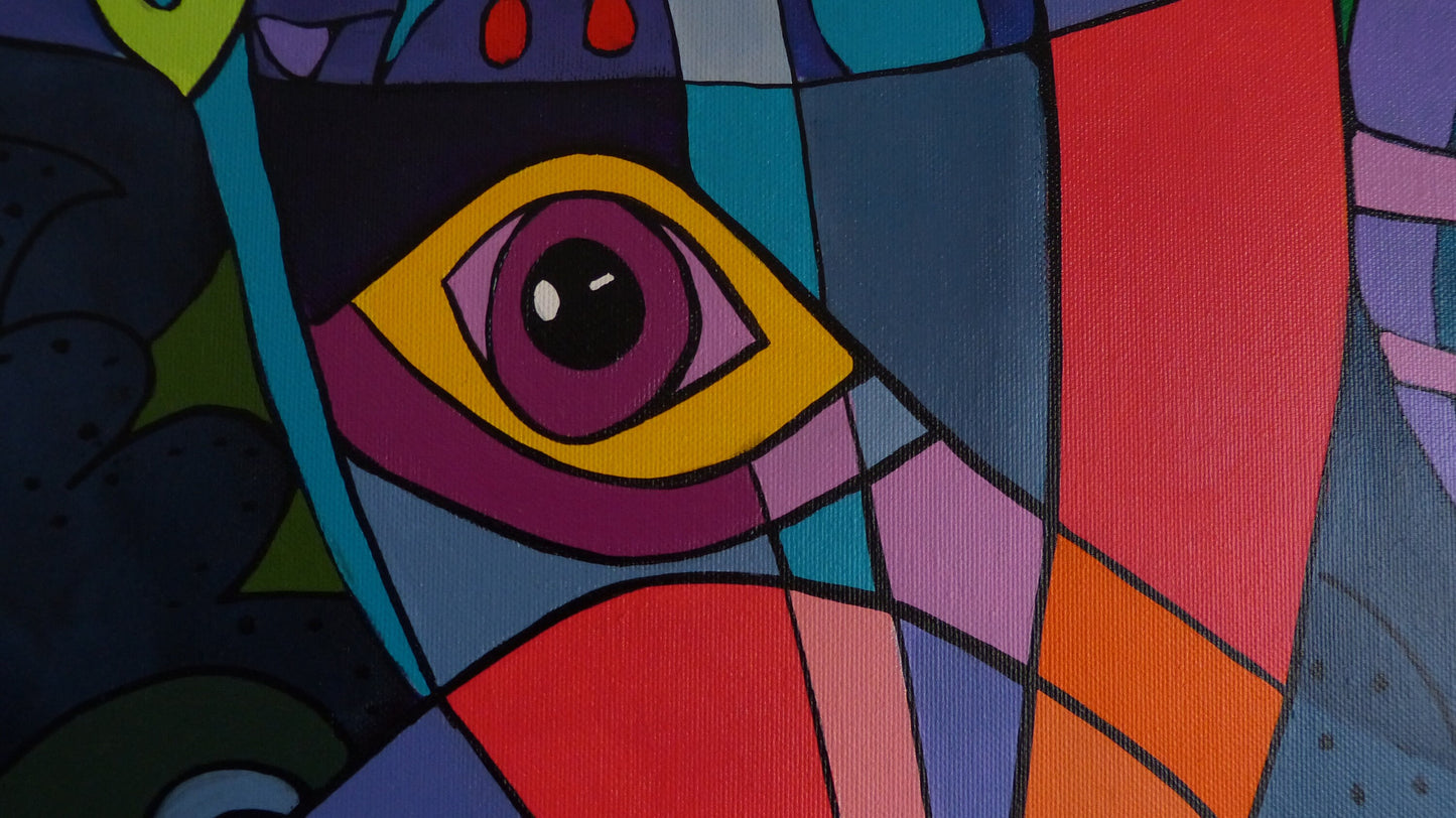 L'orgueil 100 cm x 100cm x 1,5 cm