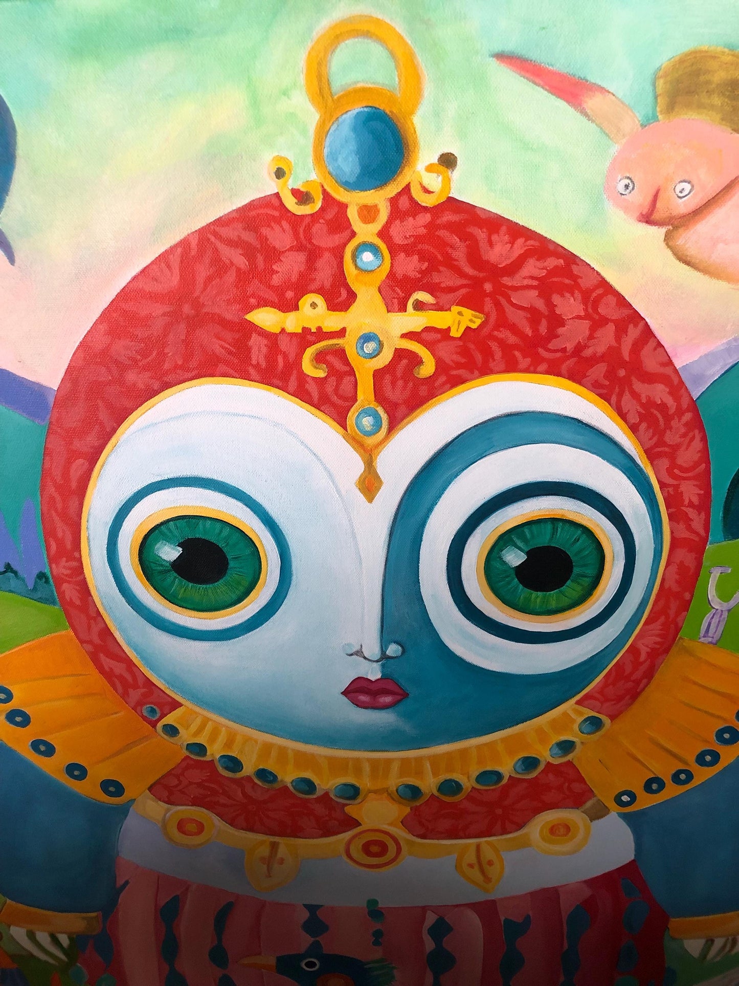Big eyes II  100 cm x 100cm x 1,5 cm