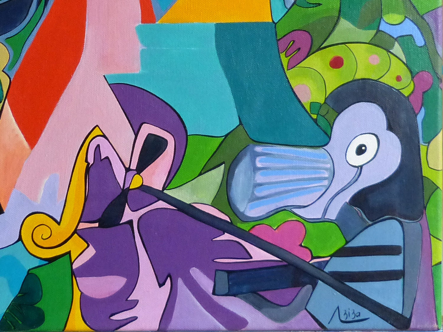 Confidences  - 50 cm x 50 cm x 1,5  cm