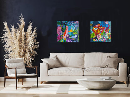 Confidences  - 50 cm x 50 cm x 1,5  cm