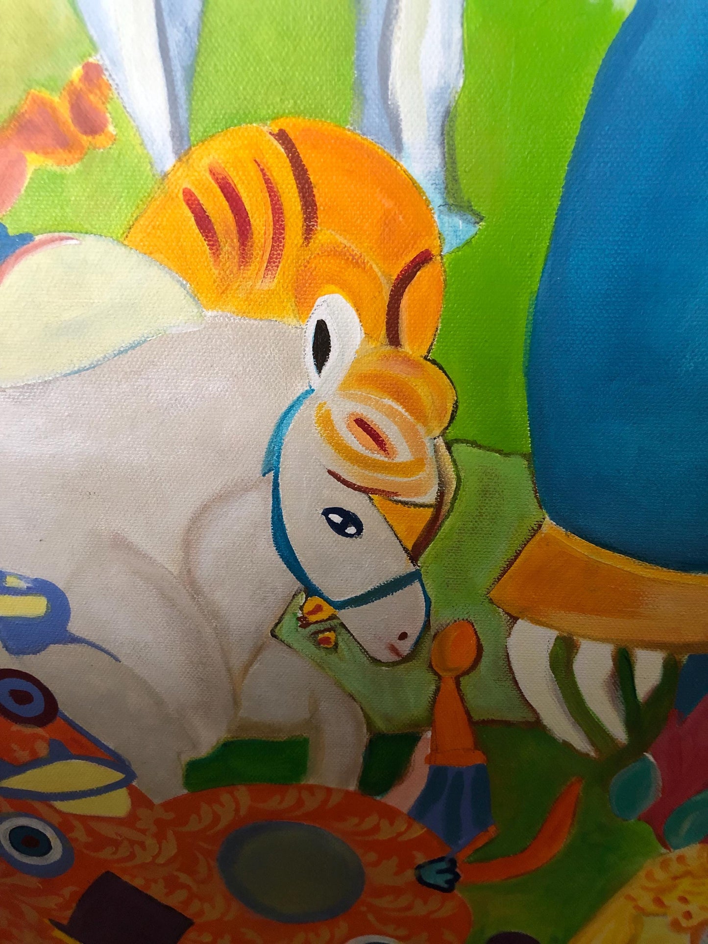 Big eyes II  100 cm x 100cm x 1,5 cm