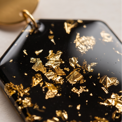 Boucles d’oreilles « black &gold »