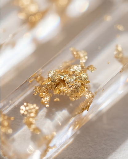 Boucles d'oreilles pendantes White & Gold