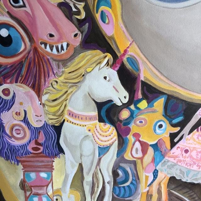 Big eyes III   100 cm x 100cm x 1,5 cm