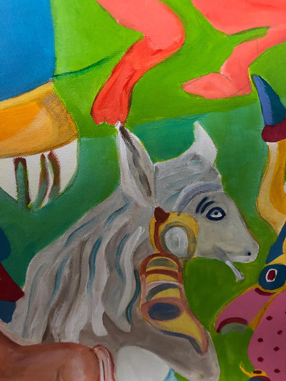Big eyes II  100 cm x 100cm x 1,5 cm