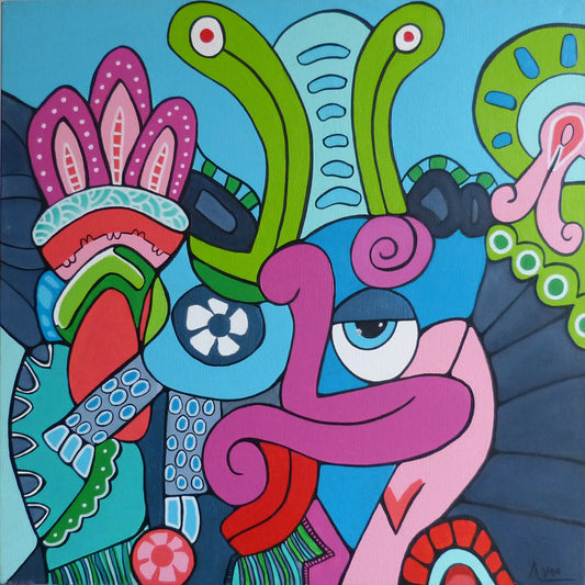 Chalchiuhtlicue   40 cm x 40cm